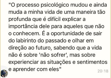 Depoimento Terapia 1