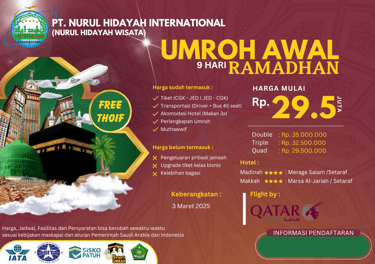 paket umroh awal ramadhan 2025