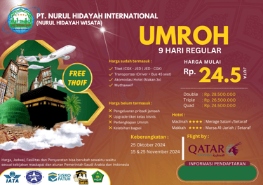 paket umroh oktober november 2024