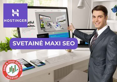 Svetainės kūrimas MAXI SEO