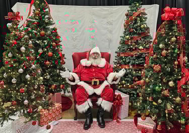 The Santa Cowboy at Spring Chreek Elementary College Station TX