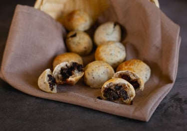 Pão de queijo com gotas de chocolate