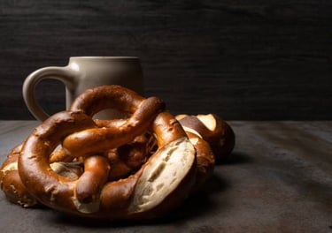 Pretzel de café