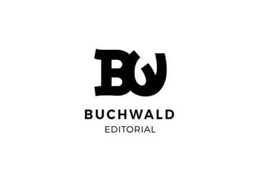 Logo editorial artesanal Buchwald