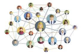 a group of people with different colored faces