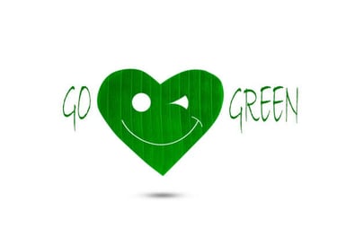 go (heart) green logo