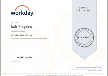 Workday Basics Certificate