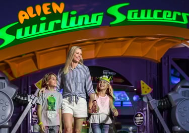 Alien Swirling Saucers