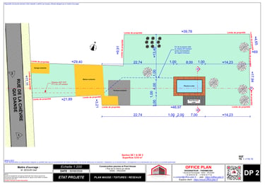 DP1 - plan masse - déclaration prealable - office-plan orléans
