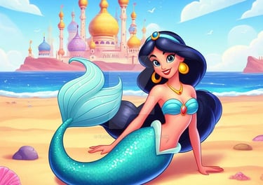 Mermaid Princess Jasmine
