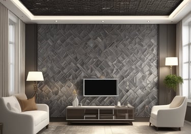 Colorful patterned rugs layered over a hardwood floor in a cozy living room.