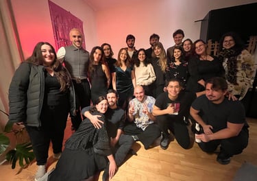 Ines's students, excited after a judgement free private concert