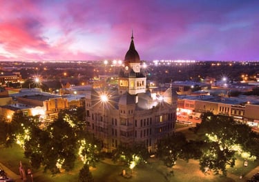 Denton City at Night
