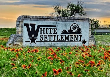 White Settlement Signage