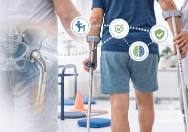 Riabilitazione dopo protesi anca a Terni con fisioterapia per recupero del cammino e stabilità