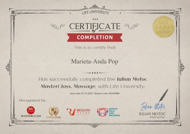a certificate for a new business
