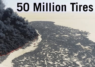 Re-Ti: accumulated end of ife tires in landfills transformed into recycled rubber products