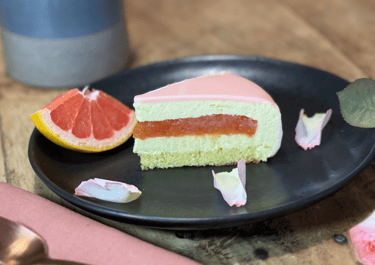 entremet rose pamplemousse