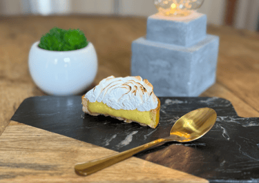 tarte rhubarbe meringuée