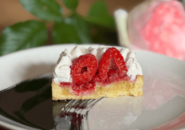 tarte hibiscus framboise