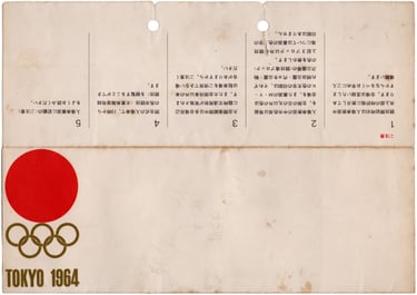 1964 Olympics Basketball Original Ticket Envelope