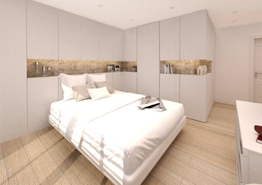 Proyecto de interiorismo para reforma integral de vivienda en Valencia. www.impatto.es