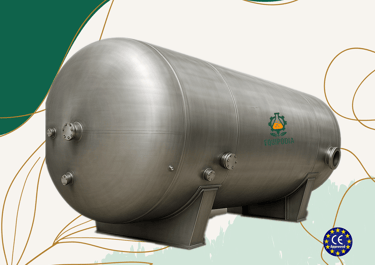 Stainless steel storage tanks horizontal