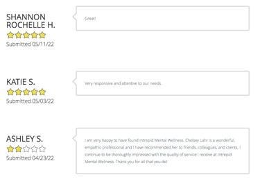 Website Reviews
