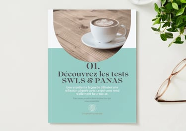 page couverture du cahier gratuit pour l'évaluation du test panas et SWLS