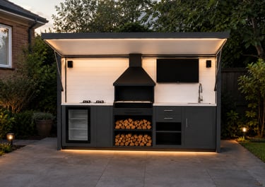 barbacoa modular en Madrid