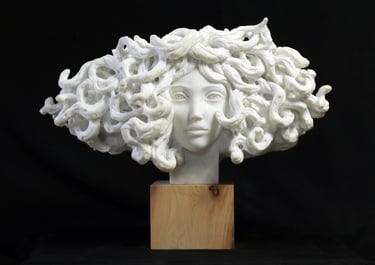l'alliance 4, sculpture en marbre de Carrare par le sculpteur Herrel