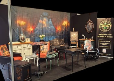 le stand Arsenic et Libellule sur un salon de la décoration d'interieur