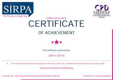 SIRPA Level 2 Certificate