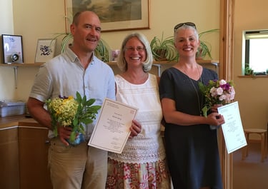 Julia receives her Licentiate Jing Feng Classical Herbal Apprentiship
