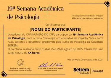 Peça gráfica da campanha da Semana Acadêmica de Psicologia - Estudo de Caso.