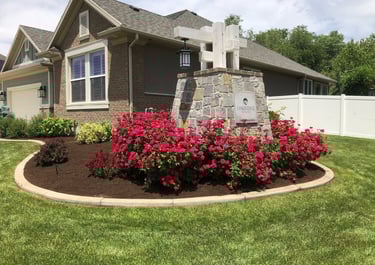 Flower bed maintenance