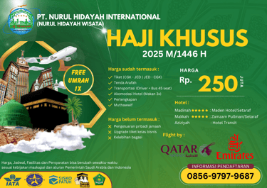 biaya haji khusus 2025