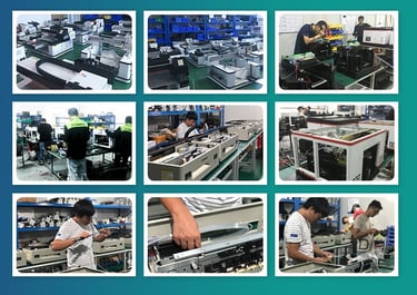 A picture of the printer manufacturing process