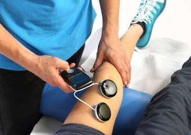 electrostimulation, electrotherapie, rééducation médicale et sportive, stimulation musculaire,