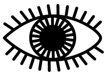 Black eye. Illustration.