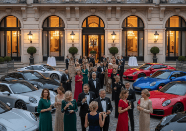 black tie luxury porsche driving tour