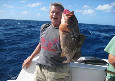 grouper caught offshore in the gulf