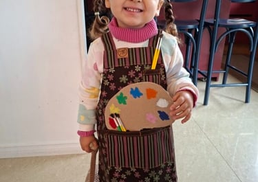 Avental japonês cruzado infantil