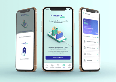 three iphones with a credit card and a credit card