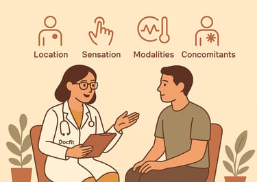 Location sensation modalities concomitants