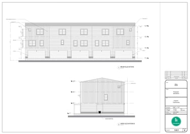 Professional architectural elevations, architectural elevations, elevations,