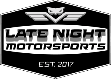 a logo for late night motorsports