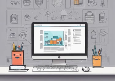 An illustration representing SEO strategies and analytics.