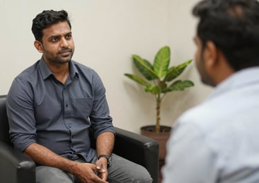 a man riding a skateboard down a street next to tall buildings