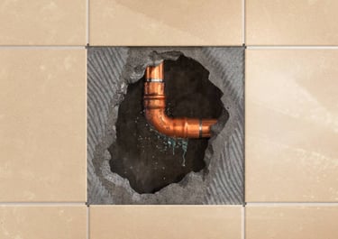 pipe leak inside wall